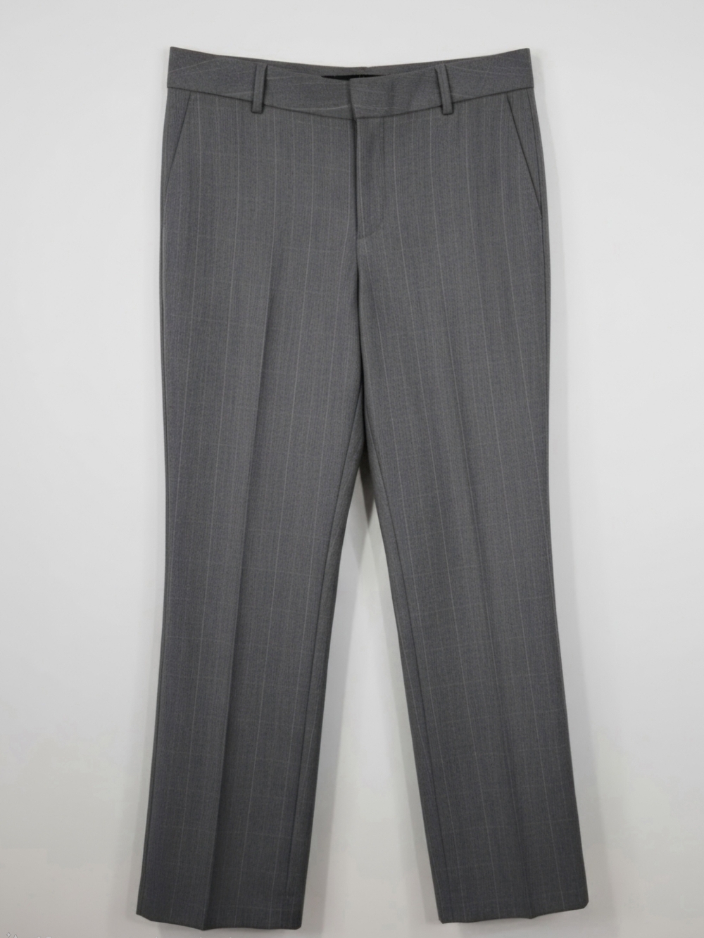 ANN TAYLOR Gray Pinstripe Dress Pants Trousers 6